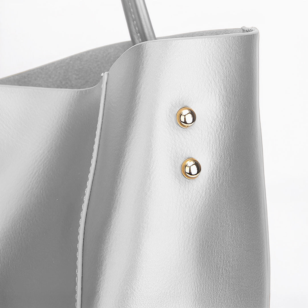 Pia Metallic Tote Bag
