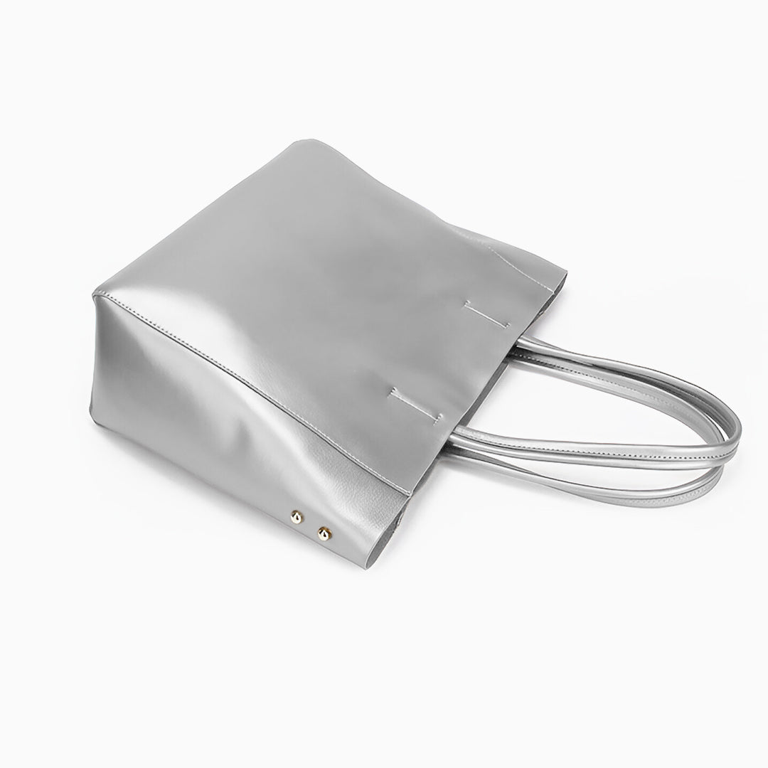 Pia Metallic Tote Bag