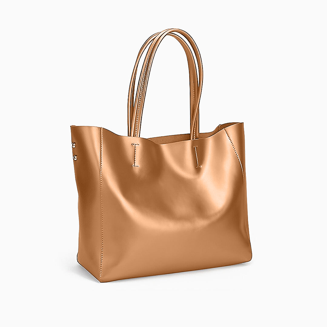Pia Metallic Tote Bag