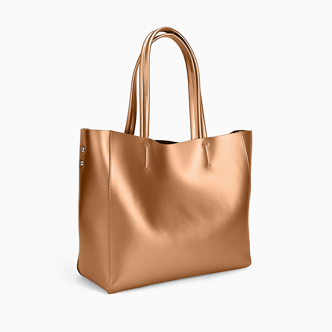 Pia Metallic Tote Bag
