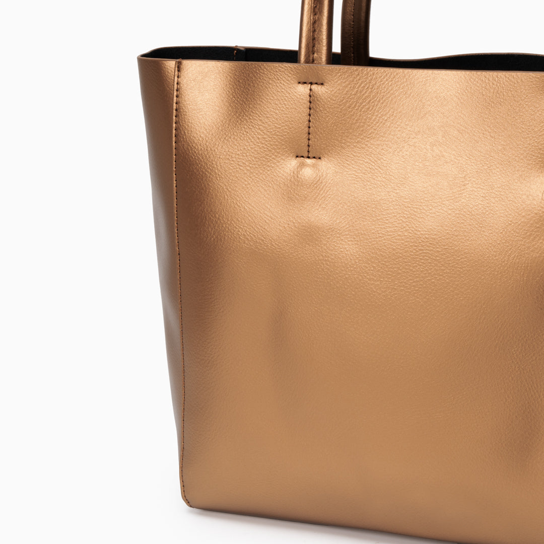 Pia Metallic Tote Bag