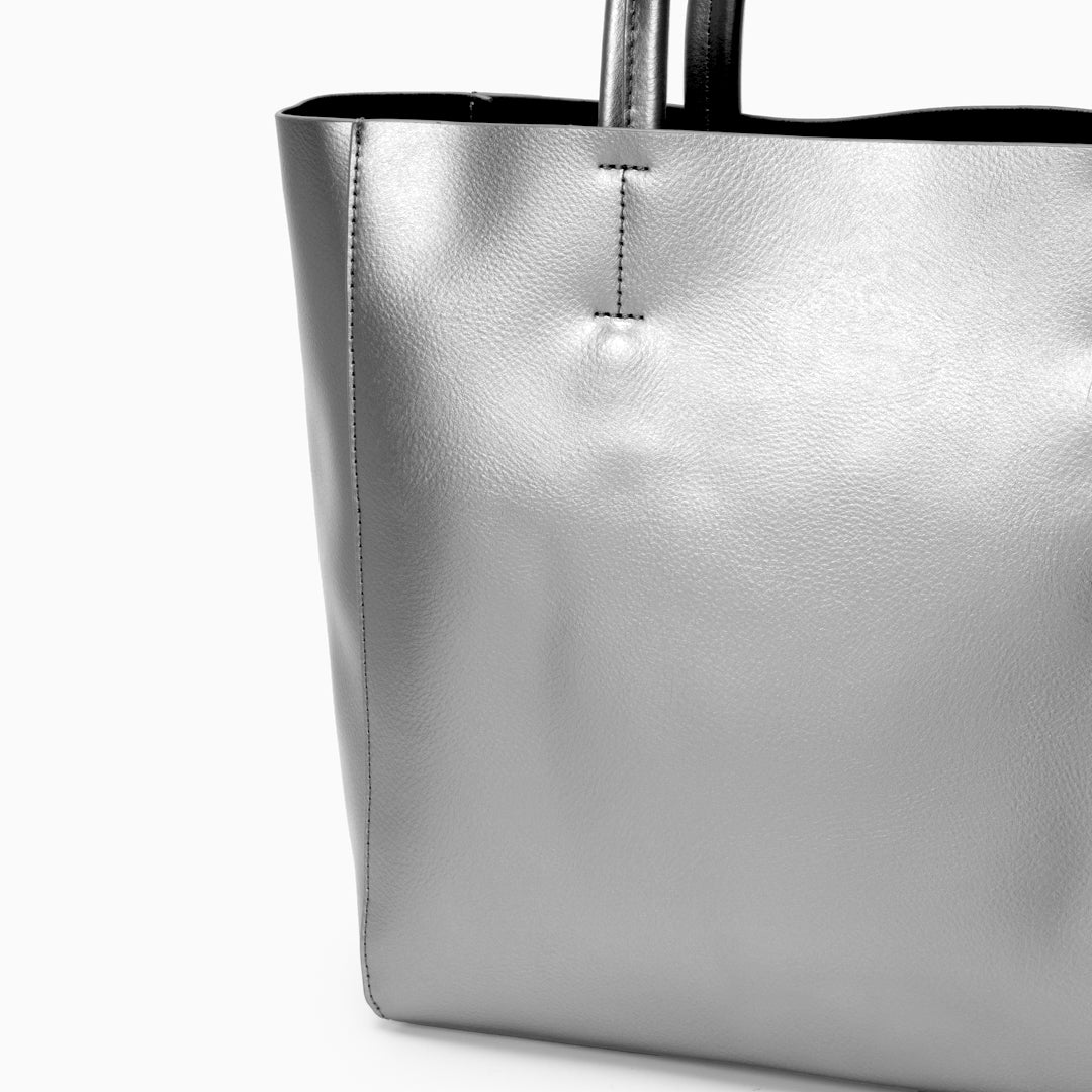 Pia Metallic Tote Bag
