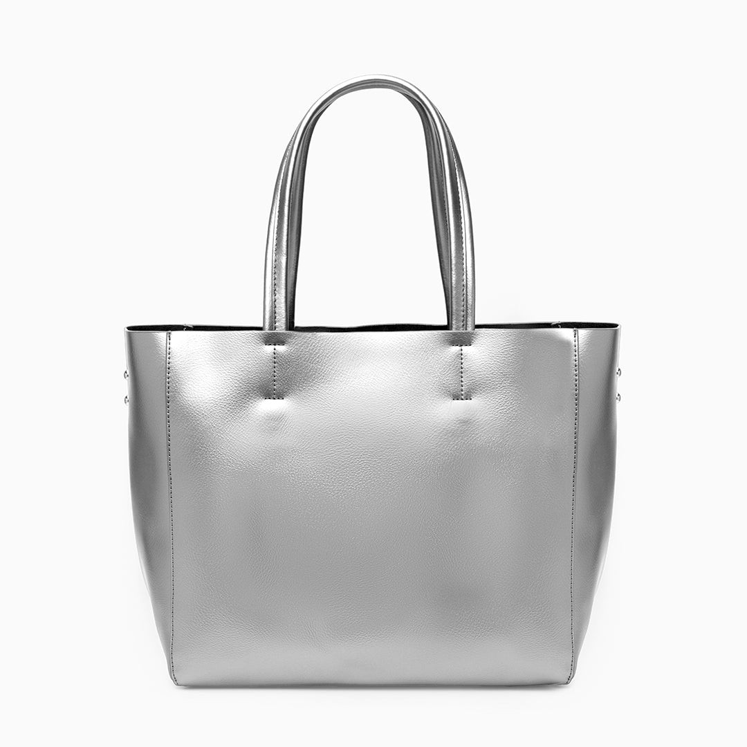 Pia Metallic Tote Bag
